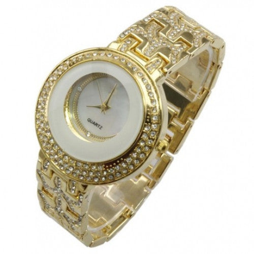 Quartz Analog Lady Wrist Watch XMAS GIFT Unique Luxury Design for Women Fashion Simplicity Fully-jewelled